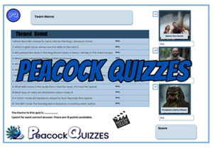 Tabletop Quiz - Action Movies 1
