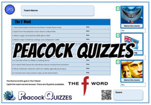 Tabletop Quiz - The F Word