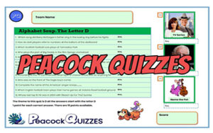 Tabletop Quiz - Alphabet Soup - D