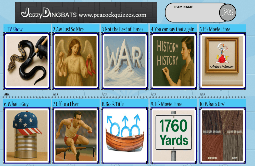 Jazzy Dingbats Picture Puzzle 2