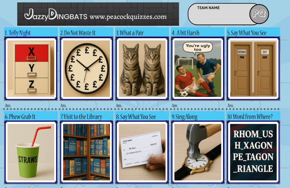 Jazzy Dingbats Picture Puzzle 3