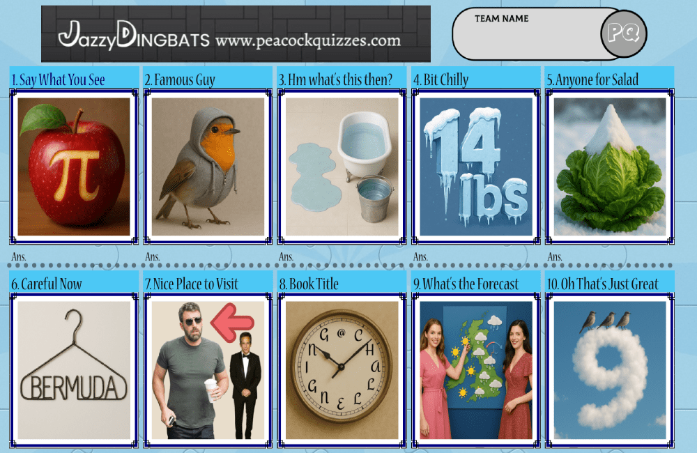 Jazzy Dingbats Picture Puzzle 5