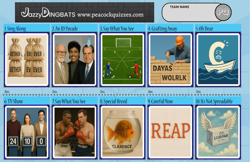 Jazzy Dingbats Picture Puzzle 6