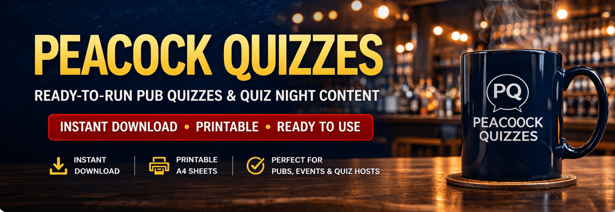 Peacock Quizzes Product Page - Header