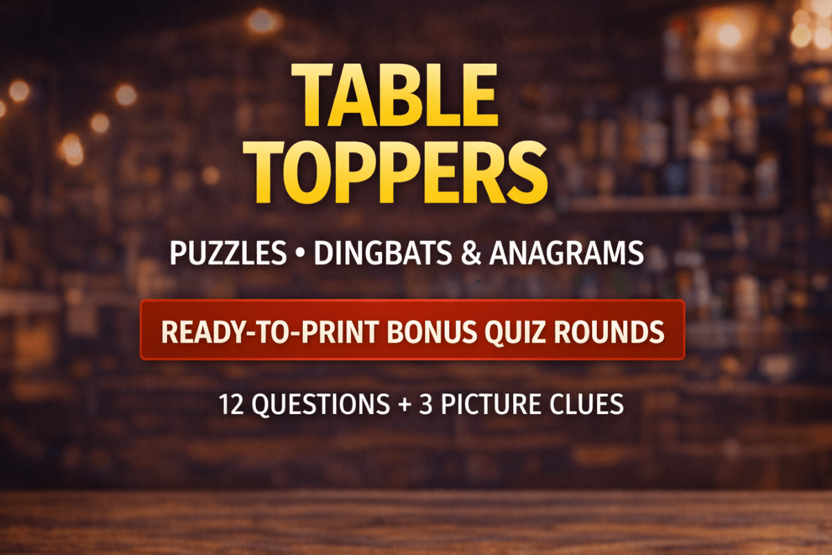 Peacock Quizzes Product Page - Table toppers