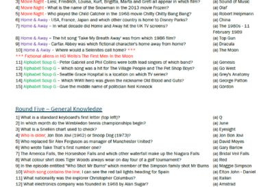 Peacock Quizzes Sample page 2