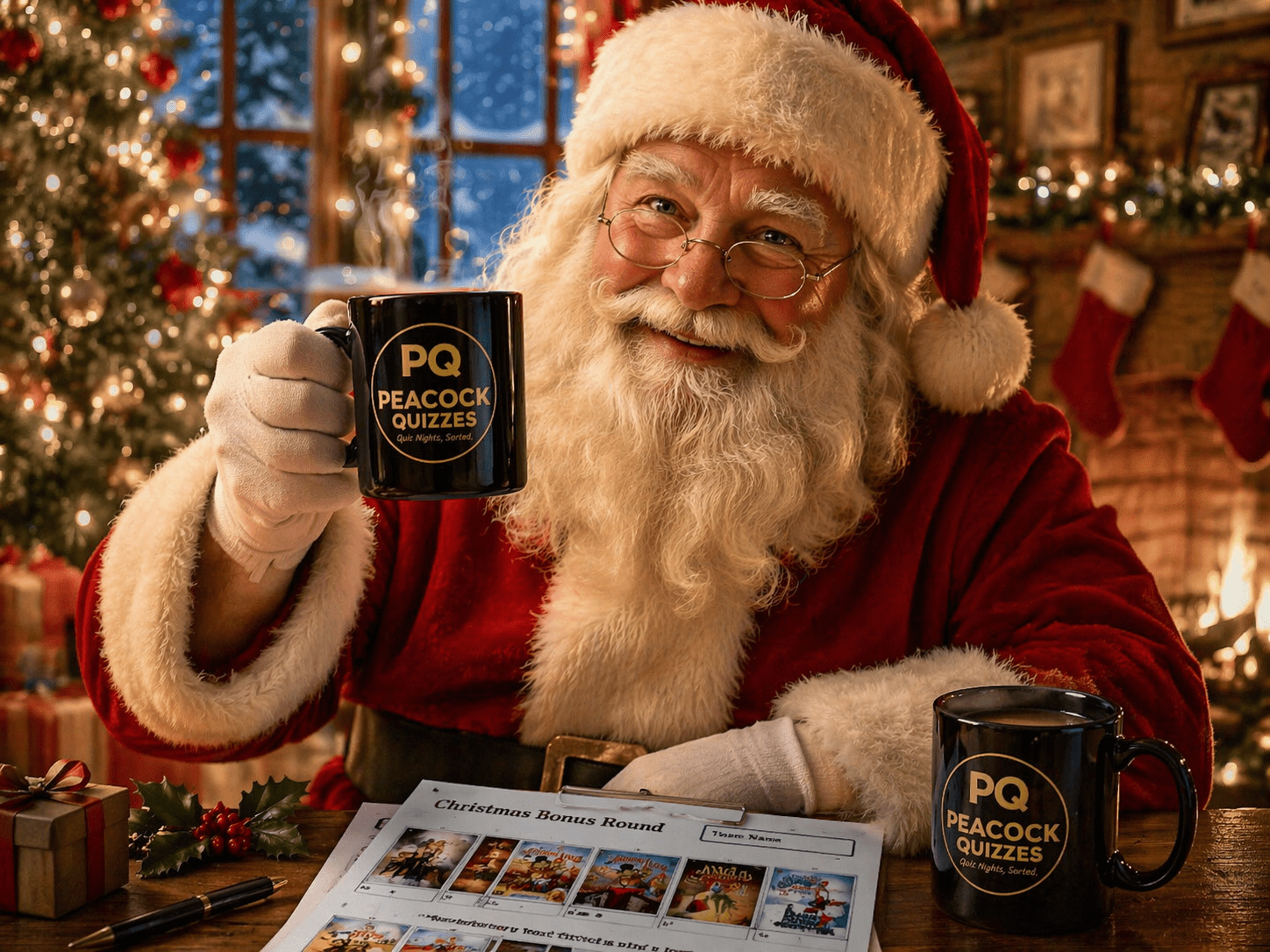 Peacock Quizzes - Santa loves a quiz Seasonal Quiz Pack