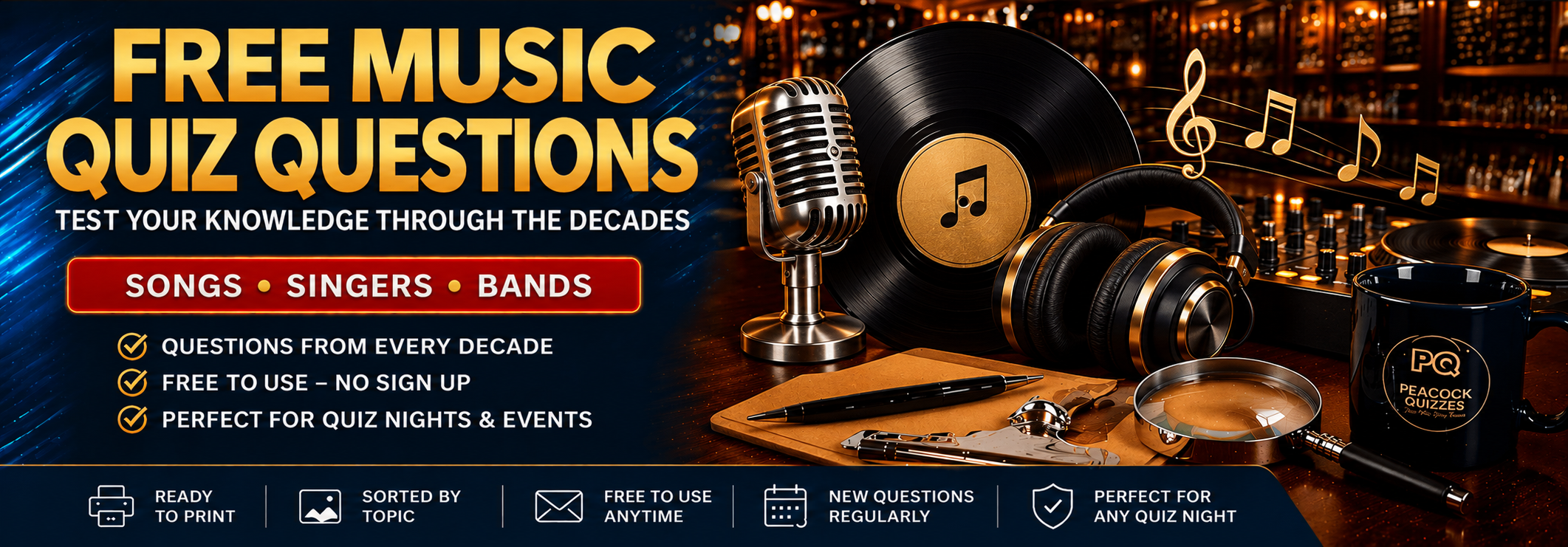 Peacock-Quizzes-Free-Music Questions-Header
