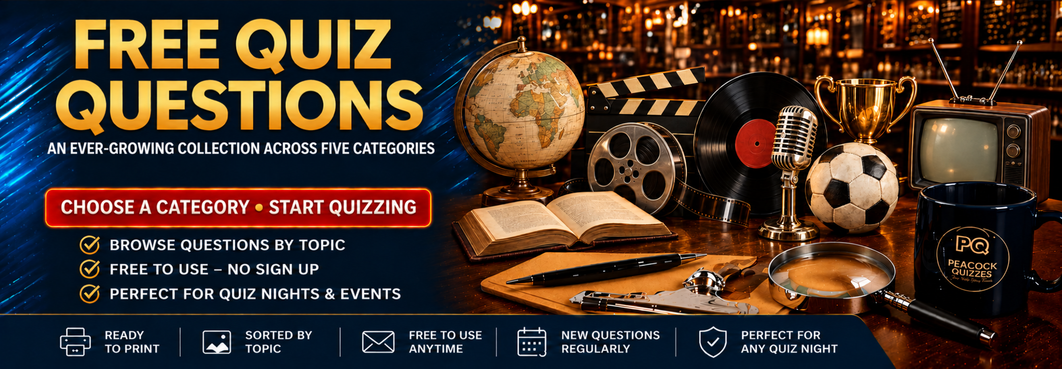 Peacock-Quizzes-Free-QUIZ-Questions-Header